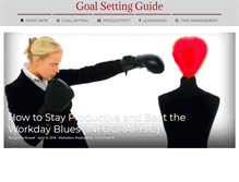 Tablet Screenshot of goal-setting-guide.com